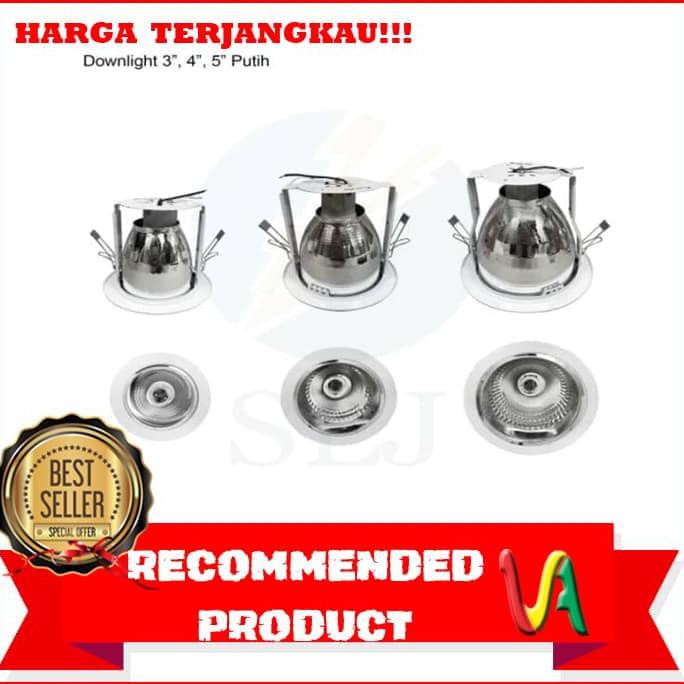 Lampu Downlight 4''Inch Putih Kaki 2/Lampu Led/Rumah Lampu/ New