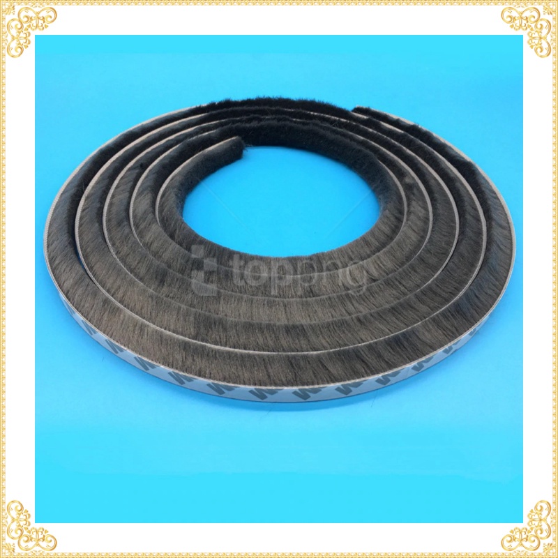 GS8 GANCHUN Lis Strip Pintu Brush Strip Sealing Sound Insulation 9 x 15 mm 10M - KK-061 - Gray