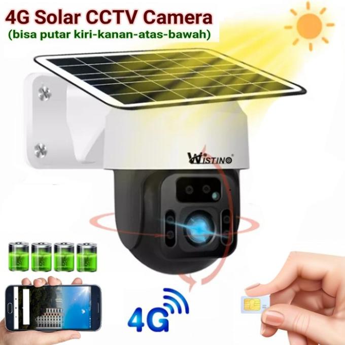 Wistino Kamera CCTV WIFI Cell Solar Panel Surya Outdoor