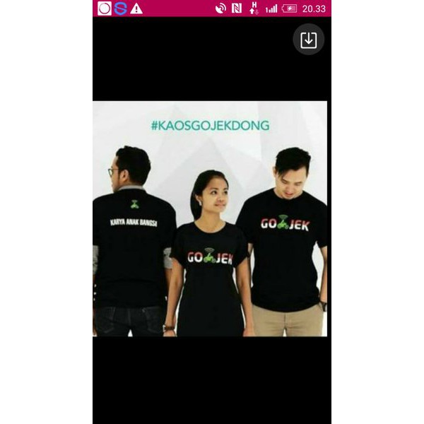 Unik kaos/baju/Tshirt/oblong GOJEK Terlaris