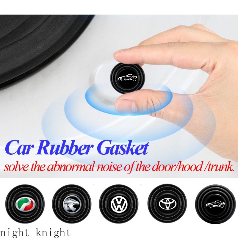 Car Accessories Rubber Pad For Car Buffer Pier Trunk Engine Cover Door Abnormal Noise Cushion Pad Damping Block Bands Modified Grommet Sticker