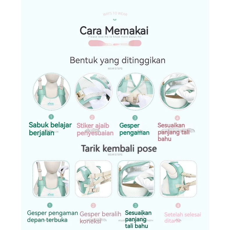 Alat Bantu Jalan Bayi/alat tuntun jalan bayi / Happywalk carrier / alat bantu belajar jalan/Baby Walking Assistant