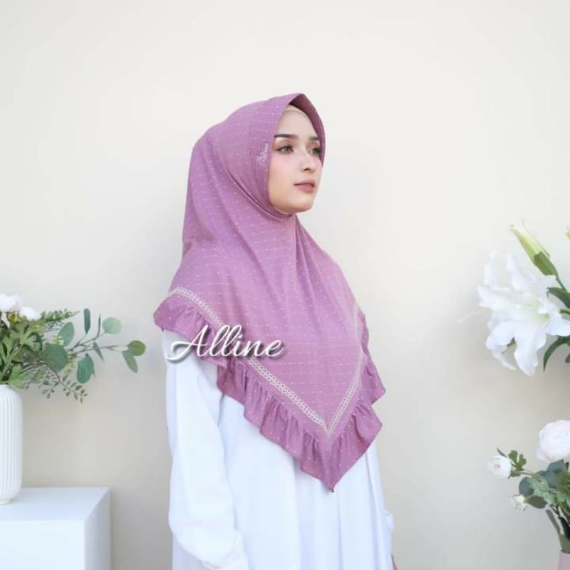 HIJAB INSTAN KANSAY(REMPEL LIST) ORIGINAL ALLINE HIJAB