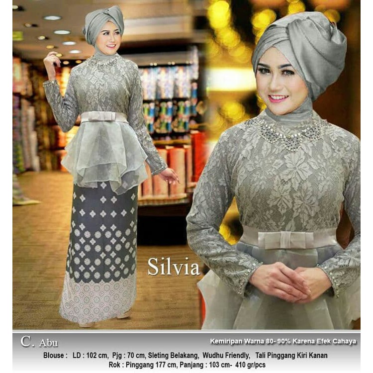 ORIGINAL Gamis Syari 120908 KEBAYA SILVIA ABU - MG good merchant