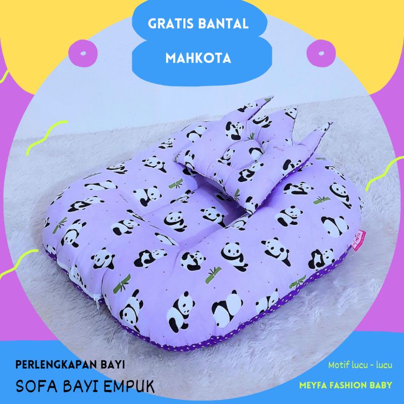 Sofa Bayi Multifungsi / Kasur Bayi Empuk GRATIS Bantal Anti Peyang