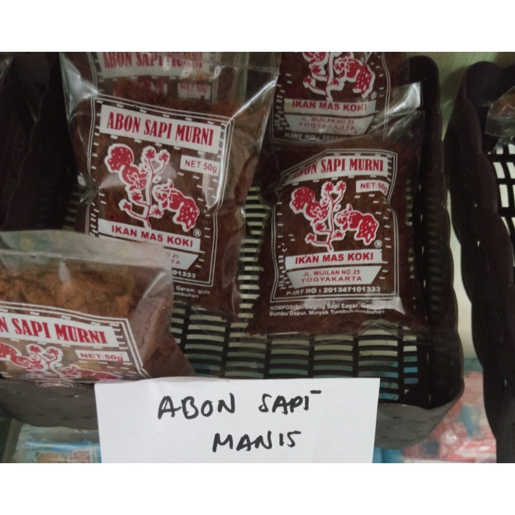 

Abon Sapi Cap Ikan Mas Koki 50 gram