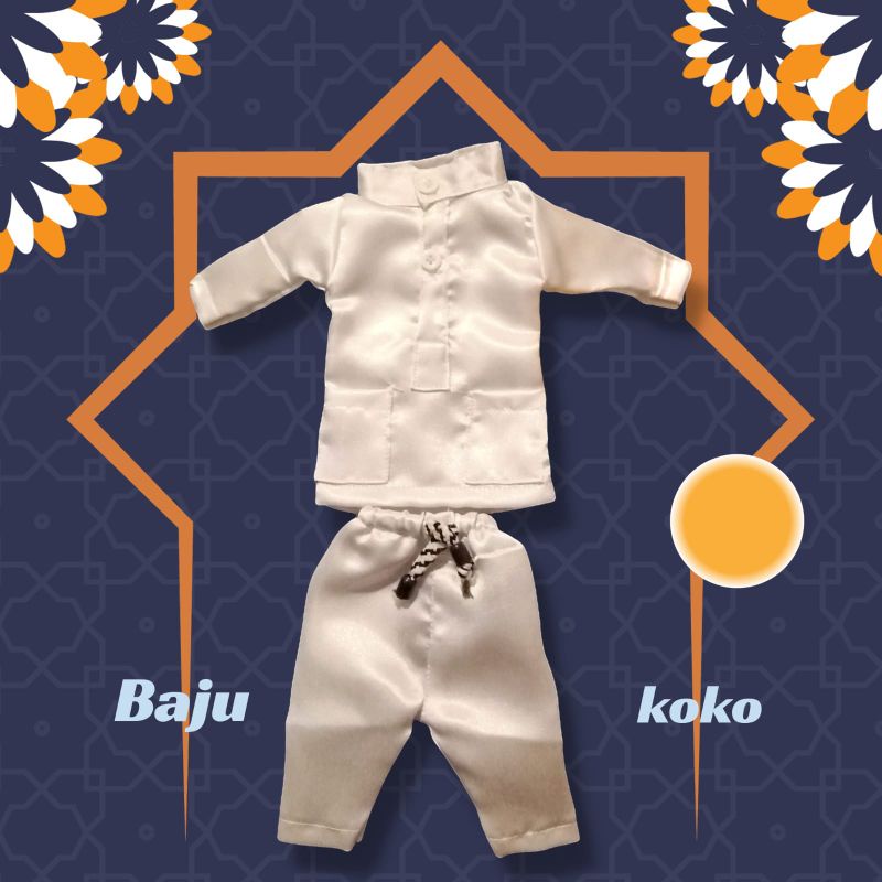 Baju muslim hewan peliharaan monyet/monpai/beruk/lutung