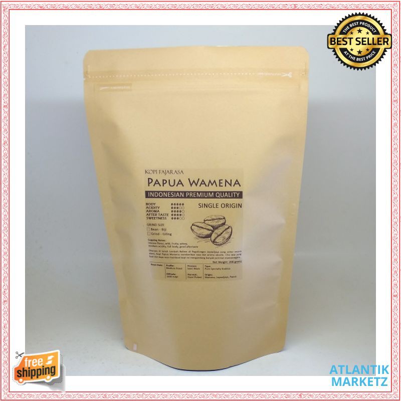 

Kopi Fajarasa Papua Wamena Biji Kopi Arabica 1 kg