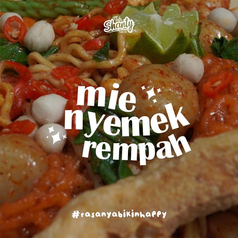 (BISA COD) READY Baso aci Teh Shanty Mie Nyemek Rempah Varian Baru