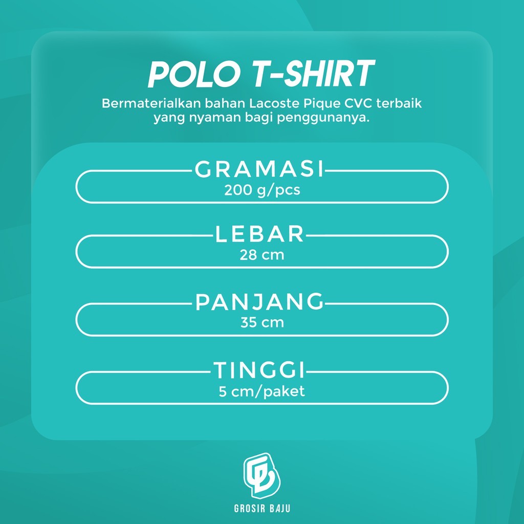 Kaos polo gerimis kaos polo shirt pria kaos polo changhi polo shanghai