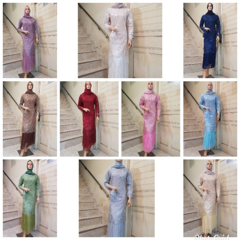 NEW REAL PICT GAMIS TUTU/KEBAYA KONDANGAN/KEBAYA PESTA/GAMIS PREMIUM