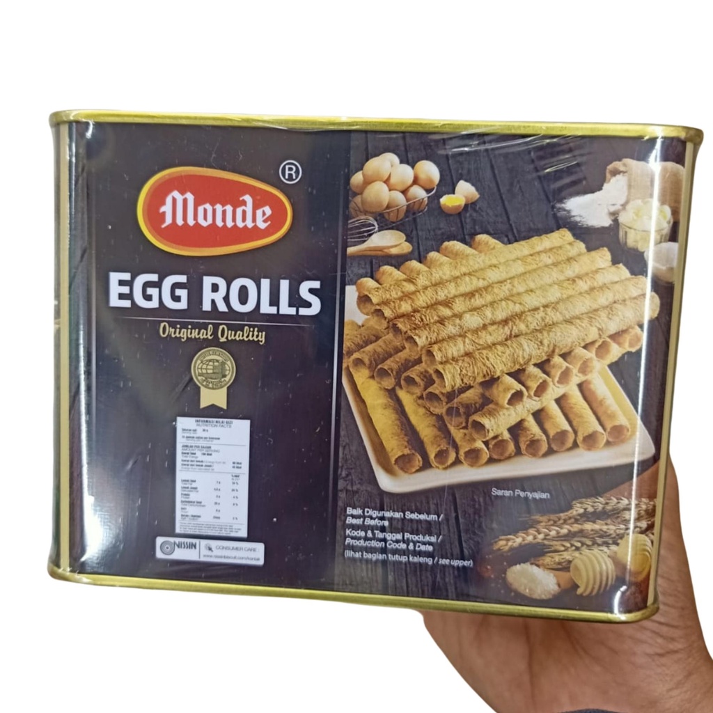 

Monde Eggroll Kue Kering Egg Rolls 300gr Makanan Cemilan Egg roll