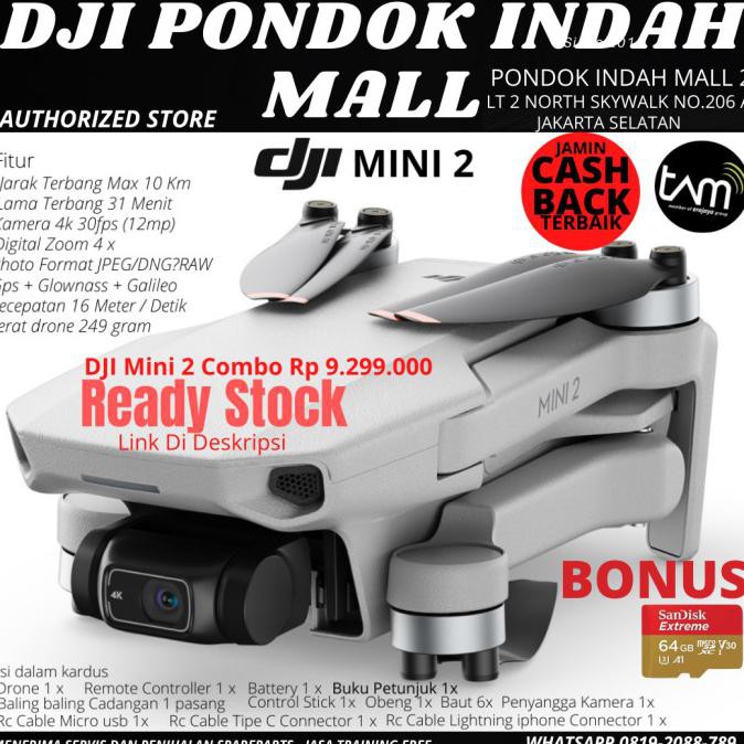 DJI MAVIC MINI 2 / DJI MINI 2 / DJI MAVIC MINI 2 BASIC GARANSI SETAHUN