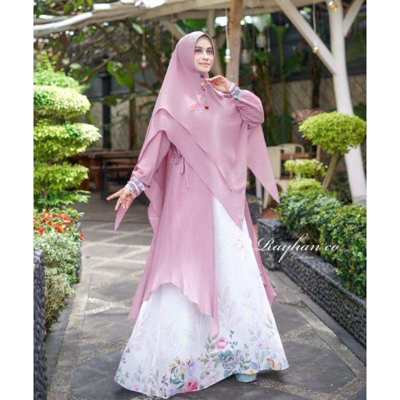 RHS ~ laila syari gamis pesta syari premium jumbo busui ori solo by ratu hijab