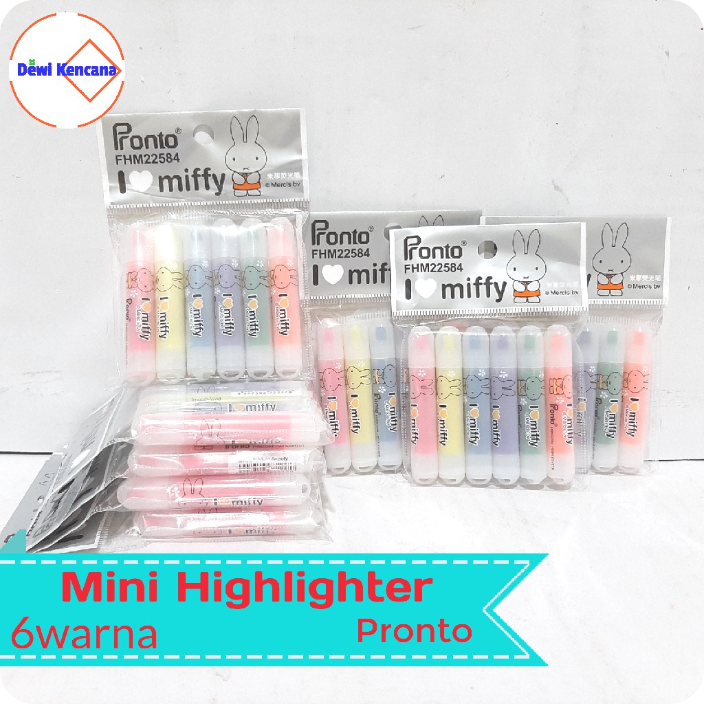 

Stabilo Mini Highlighter 6warna Pronto