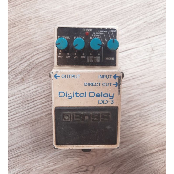 BOSS DD3 digital delay efek gitar stompbox second