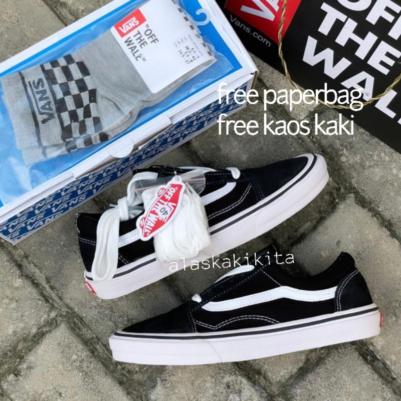 SEPATU VANS OLDSKOOL CLASSIC BLACK WHITE SEPATU V4N$ PRIA WANITA VANS OLD SCHOOL MURAH