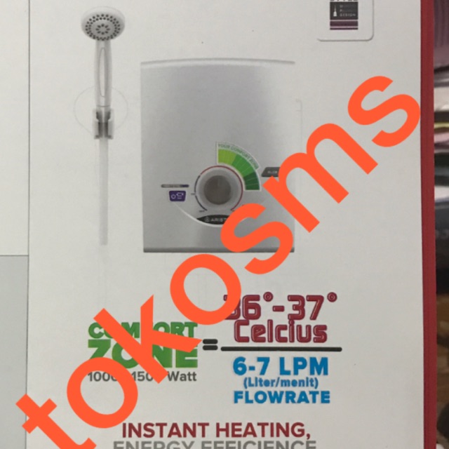 water heater instant ariston aures easy original pemanas air ariston sb24e