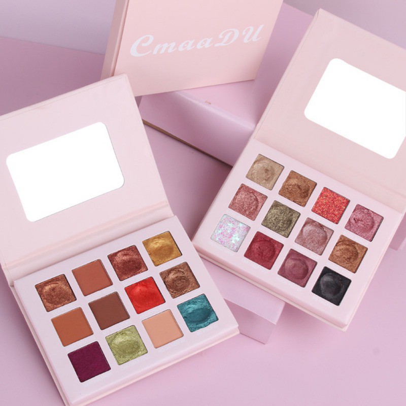 ORI CMAADU Eyeshadow 12 WARNA Eyeshadow Shimmer Palet Eyeshadow