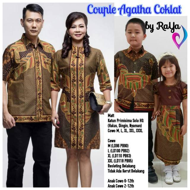 RESTOK Batik  Agatha Sarimbit  Batik  modern Dress batik  