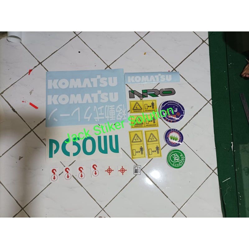 Stiker Excavator Komatsu PC50UU Sticker