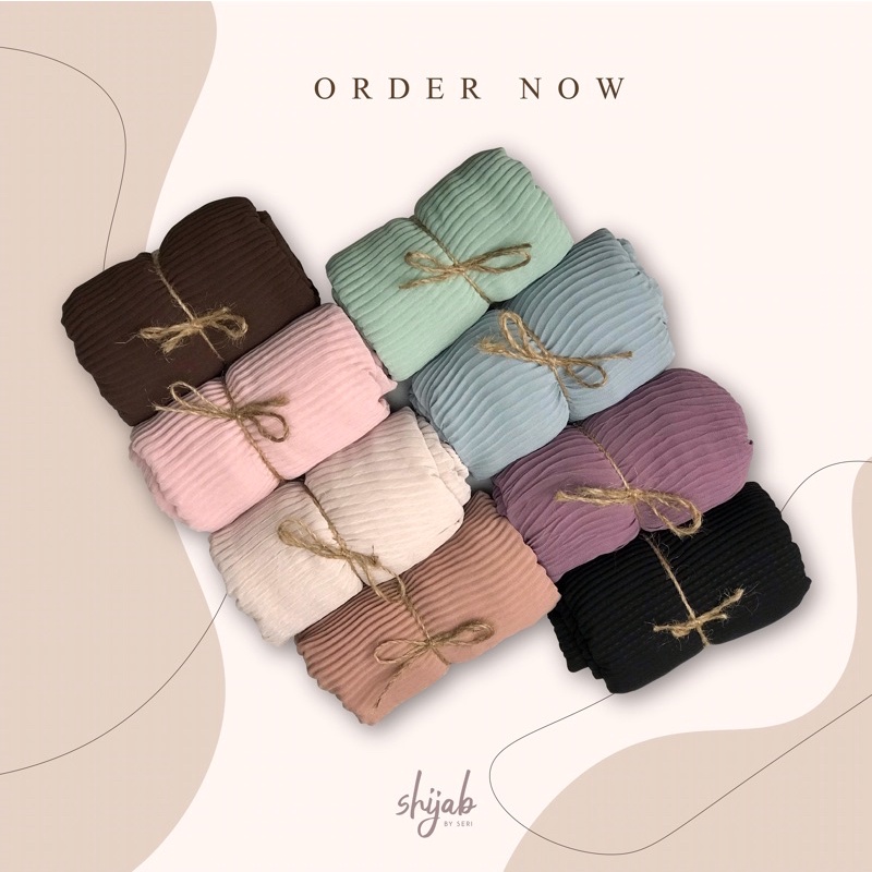 PASHMINA FULL PLISKET CERUTY BABYDOLL TANPA GARIS