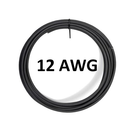 AWG 12 High Quality Silicone Wire Cable Black Kabel 12AWG AWG12 Hitam