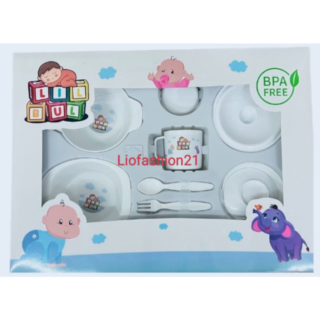 Feeding SET LIL BUL Ukuran Besar /jumbo Tempat Makan bayi Anak Bayi BPA FRE