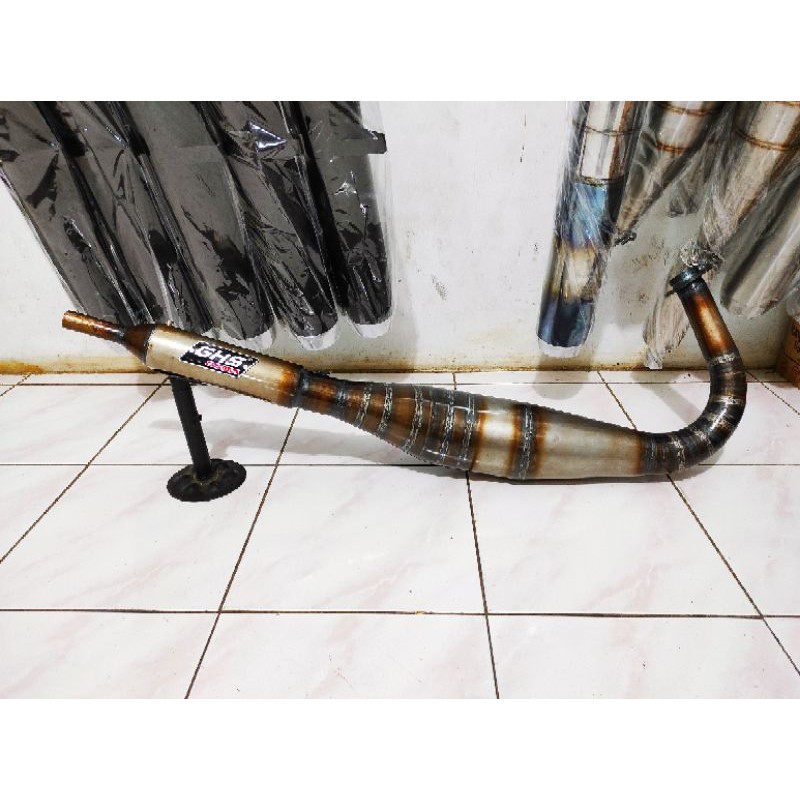 Knalpot RX KING Kolong Python Plat Karat Super Garing Istimewa, Original GHS Racing