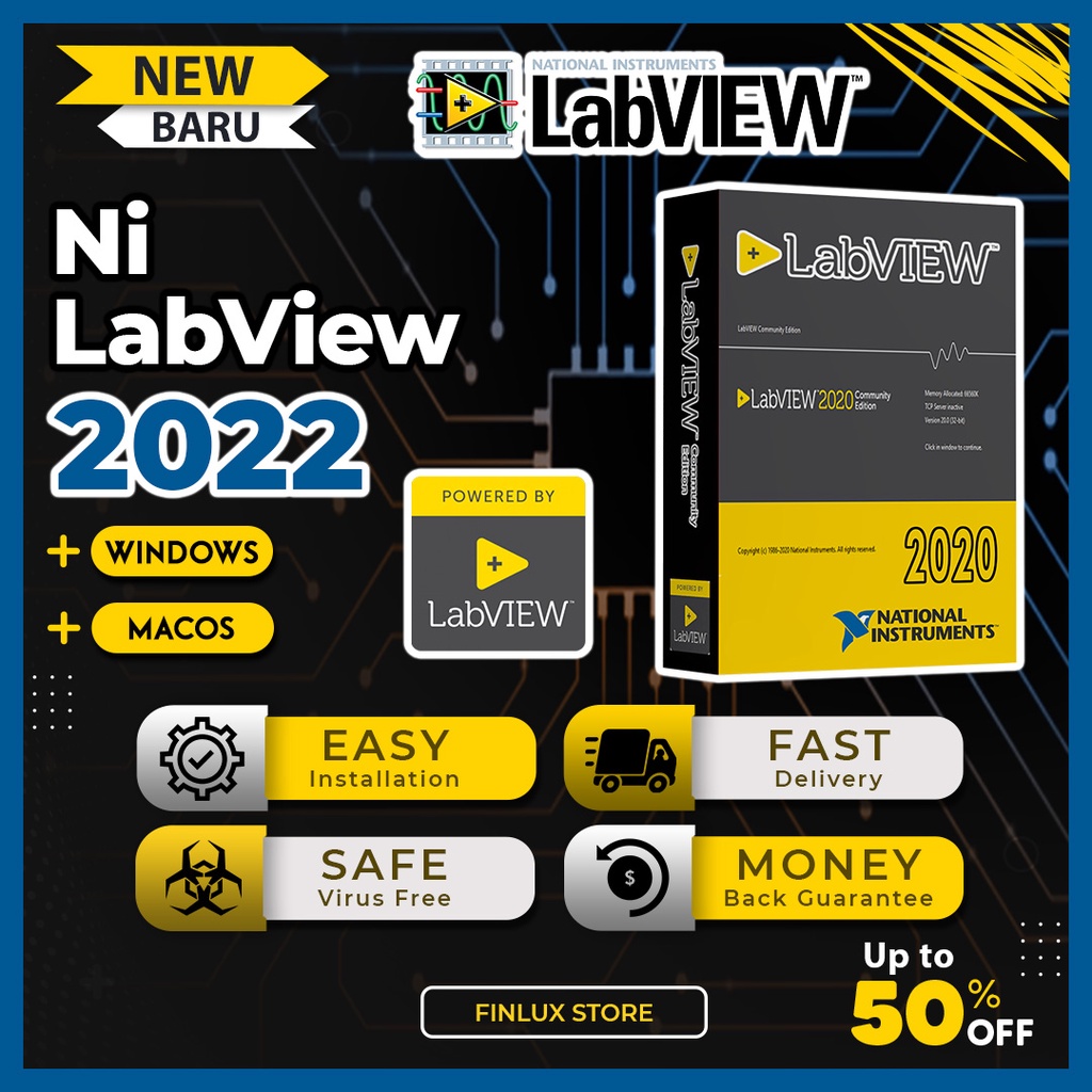 

NI LbVIEW 2022 Fll Vrsn Lftm Fr Wn & McOS