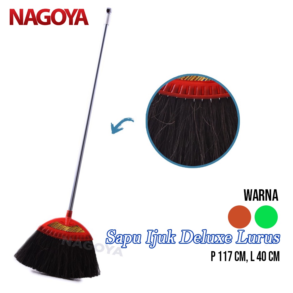 Sapu Ijuk Sapu Lantai Ijuk Sapu Kipas Deluxe Lurus Broom Nagoya 807