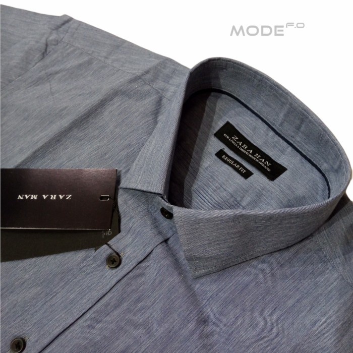 Kemeja pria KEMEJA ZARA MAN ORIGINAL TANGAN PENDEK REGULAR FIT putih terbaru lengan pendek jumbo kem
