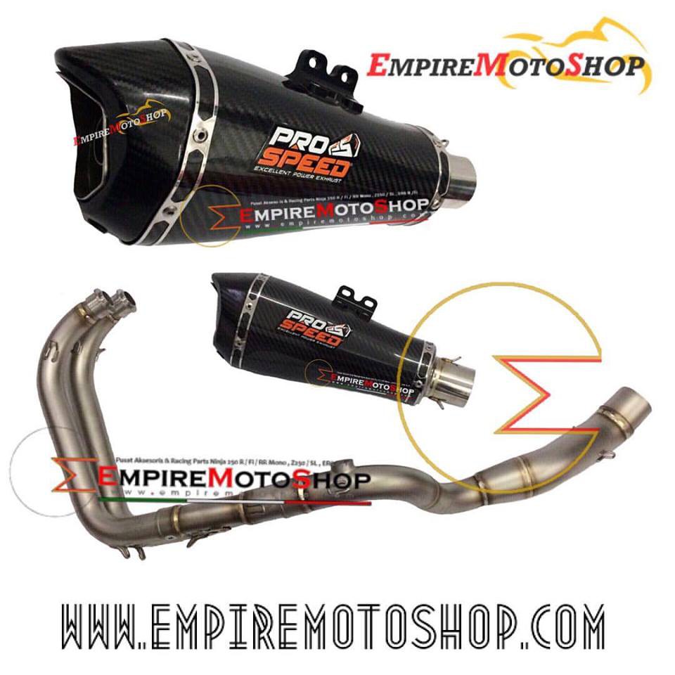 Knalpot Prospeed Predator SS Carbon Ninja 250 Fi Z250 Fullsystem
