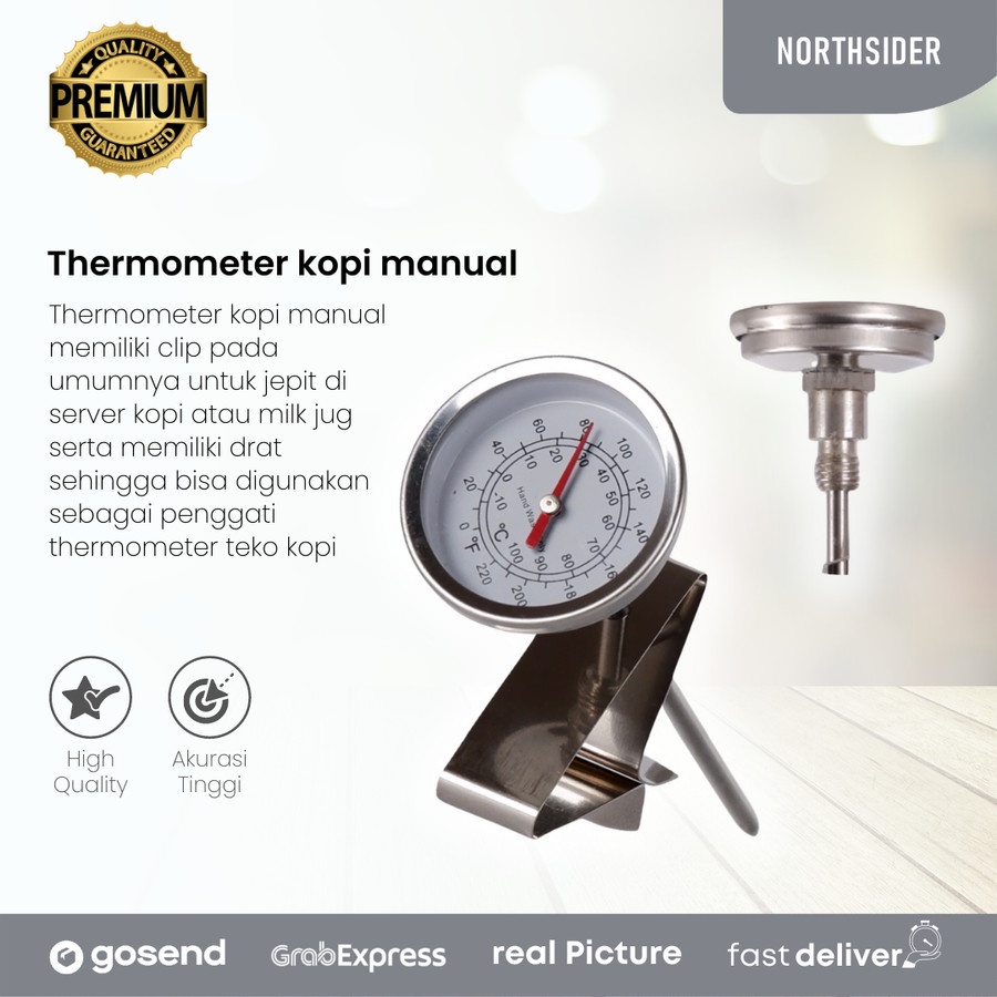 THERMOMETER KOPI MINI ANALOG - COFFEE THERMOMETER