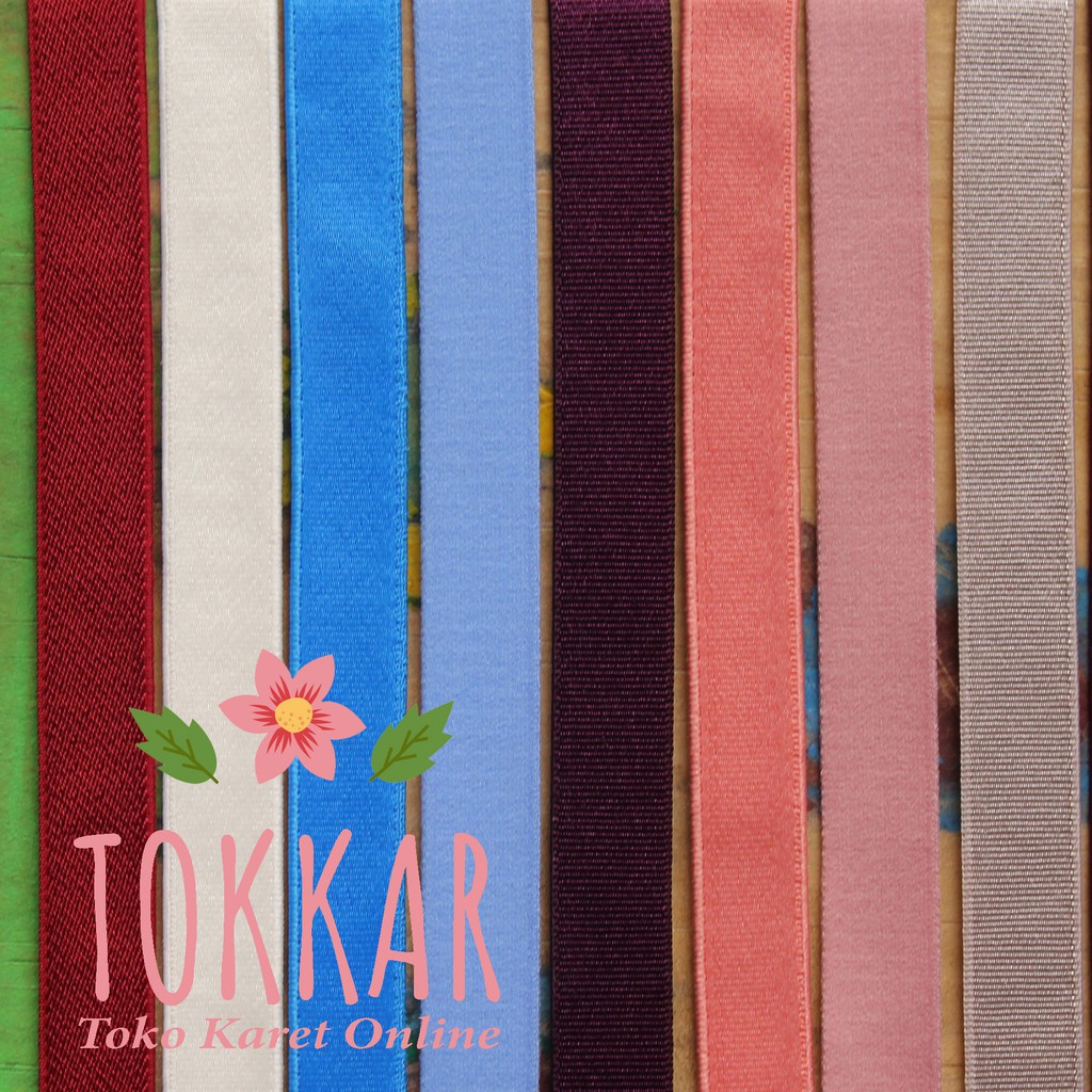 (Per Meter) P12 Tali BH / Bra Karet Tebal Polos Lebar 12mm