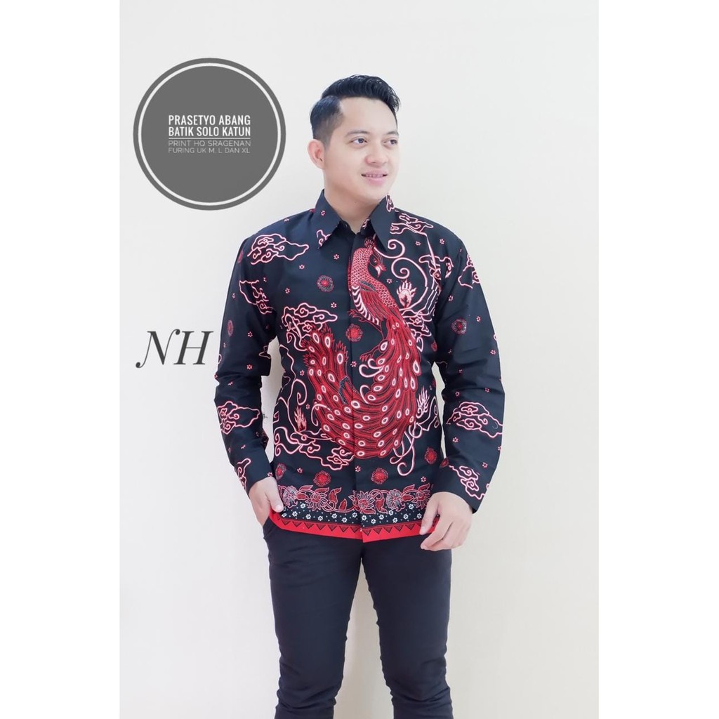 Prasetyo Abang kemeja batik solo pria lengan panjang full furing premium NH Produsen Modern Pabrik BRAMANTYA DWI MUKTI MOCCA MERPATI SOGAN SETYO PRABU GUNUNGAN EMAS GURDO PARI KRESNA AJISAKA HIJAU WIRAYUDHA VIJAY SEJAGAD BATIK SOLO AMANAH BATIKSOLOAMANAH