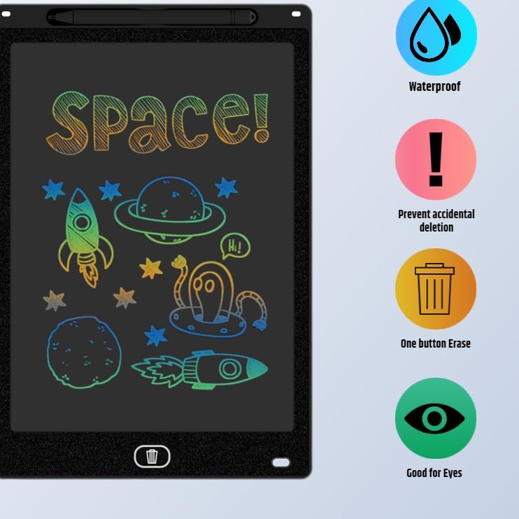 

Hadir Khusus LCD WRITING TABLET 12 INCH PAPAN TULIS ANAK DEWASA MULTI COLOR BOARD