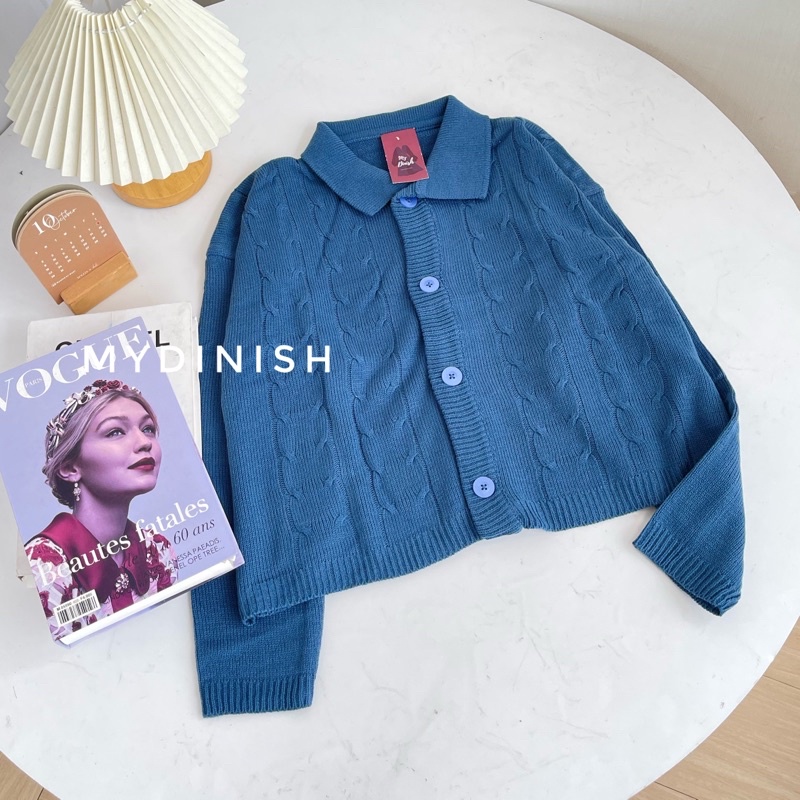 Kejora Cable Cardy - Cardigan Wanita Crop Terbaru