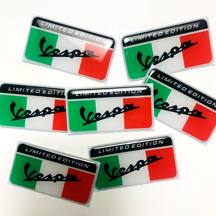 Stiker VESPA LIMITED EDITION Emblem Timbul Lentur 3D Terbaru