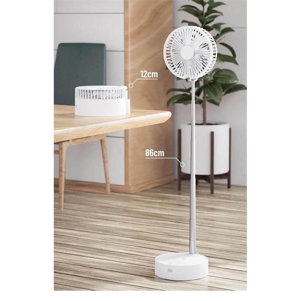 kipas mini Air humidifier portable 7200 mAh remote control foldable