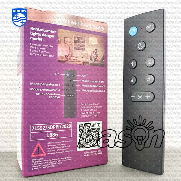 PHILIPS Smart WiFi Remote Control - Wiz Connected accesories termasuk baterai