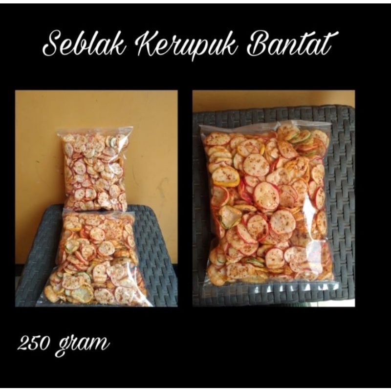 

Kerupuk seblak bantat dan Basreng cikruh pedas