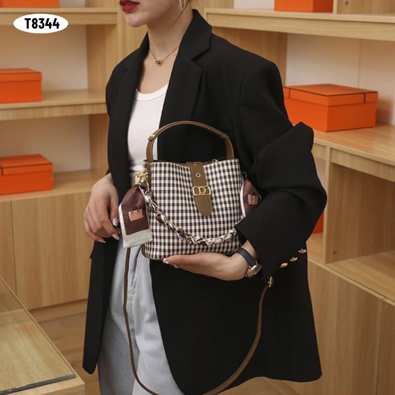 [IMPORT] T8344 - TAS SELEMPANG WANITA FASHION IMPORT - 76BAGSTORE