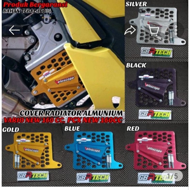 cover radiator tutup radiator pcx new 160 CC Vario new 160 cc + baut dan bosh tinggal pasang sesuai foto