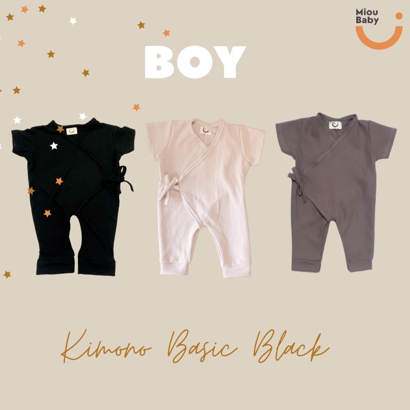 [12.12 SALE ] Mioubaby Boy Kimono Jumpsuit / Bodysuit Bayi / Anak / Jumpsuit Bayi / Baju Anak / Jumpsuit anak / knit anak