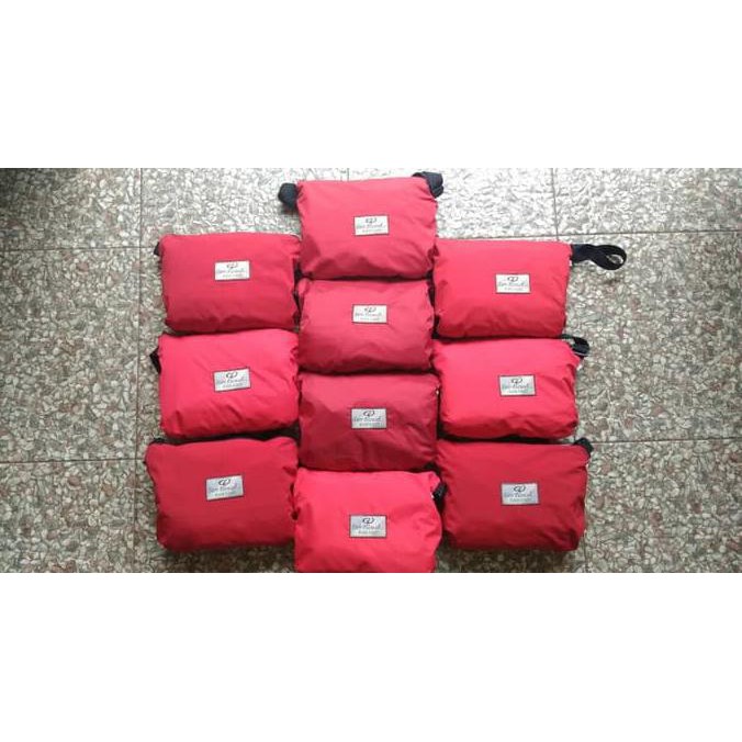Jas Hujan Sun Flower Khusus Warna Merah M L Xl Sunflower Raincoat .Ayesha1.Olshop