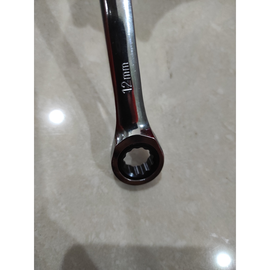 TERMURAH Kunci Ring Pas Rachet 12 MM / Kunci Ring Rachet Kombinasi