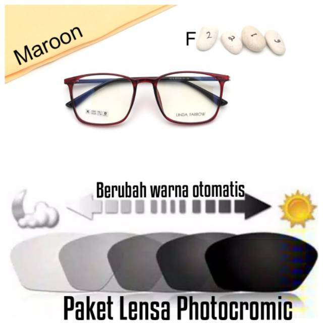 PROMO !!! PAKET KACAMATA LENSA PHOTOCROMIC MINUS  ANTI RADIASI  KACAMATA WANITA TRENDY Termurah