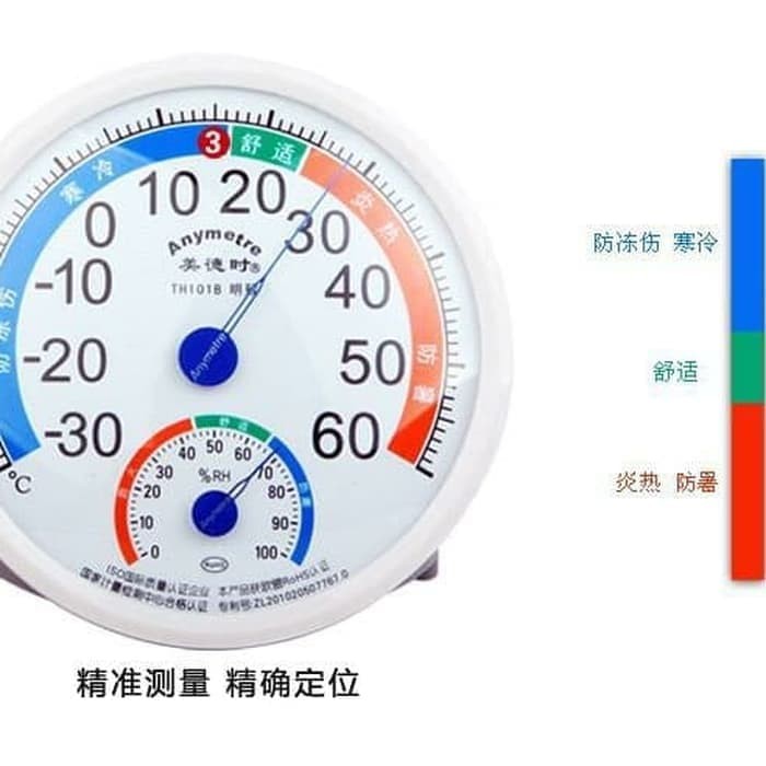 thermo hygrometer alat ukur kelembaban/anymeter analog