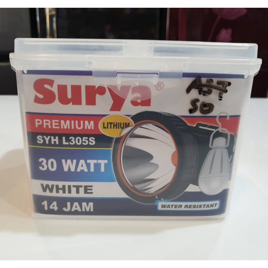 SURYA Senter Kepala SYH L305S - Head Lamp 30 Watt Water Resistant - Cahaya Putih